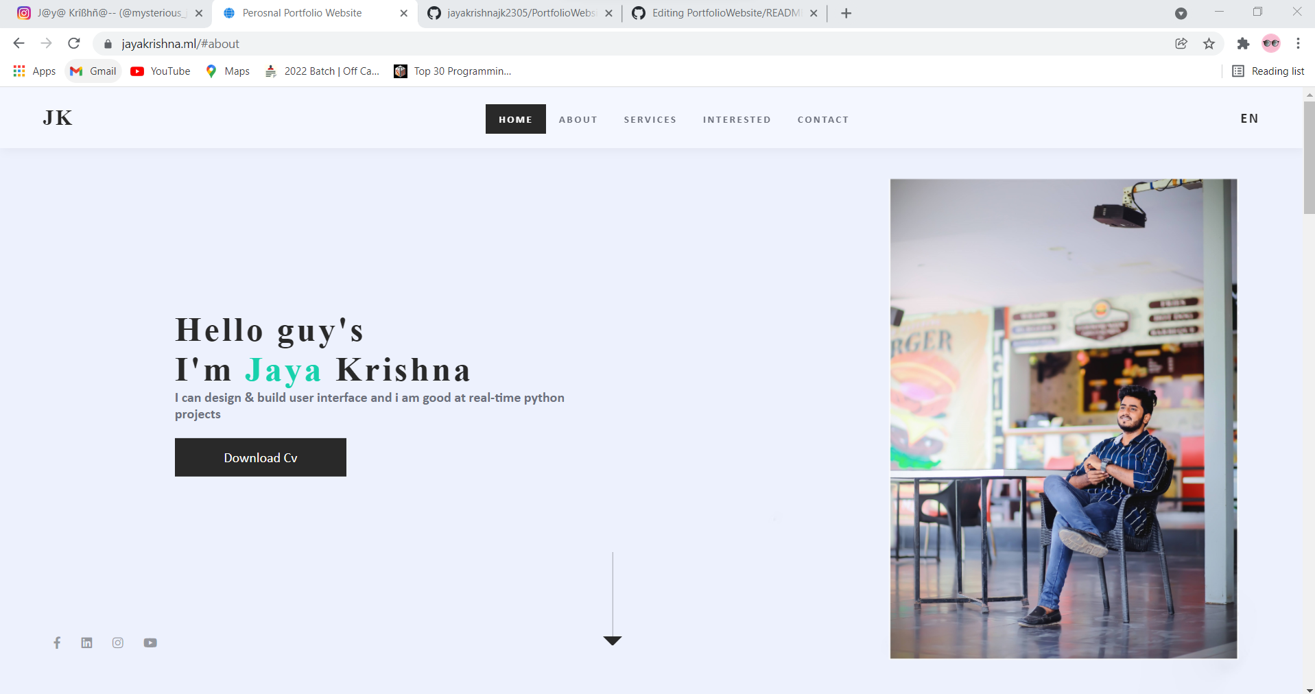 GitHub - jayakrishnajk2305/PortfolioWebsite: Its my website