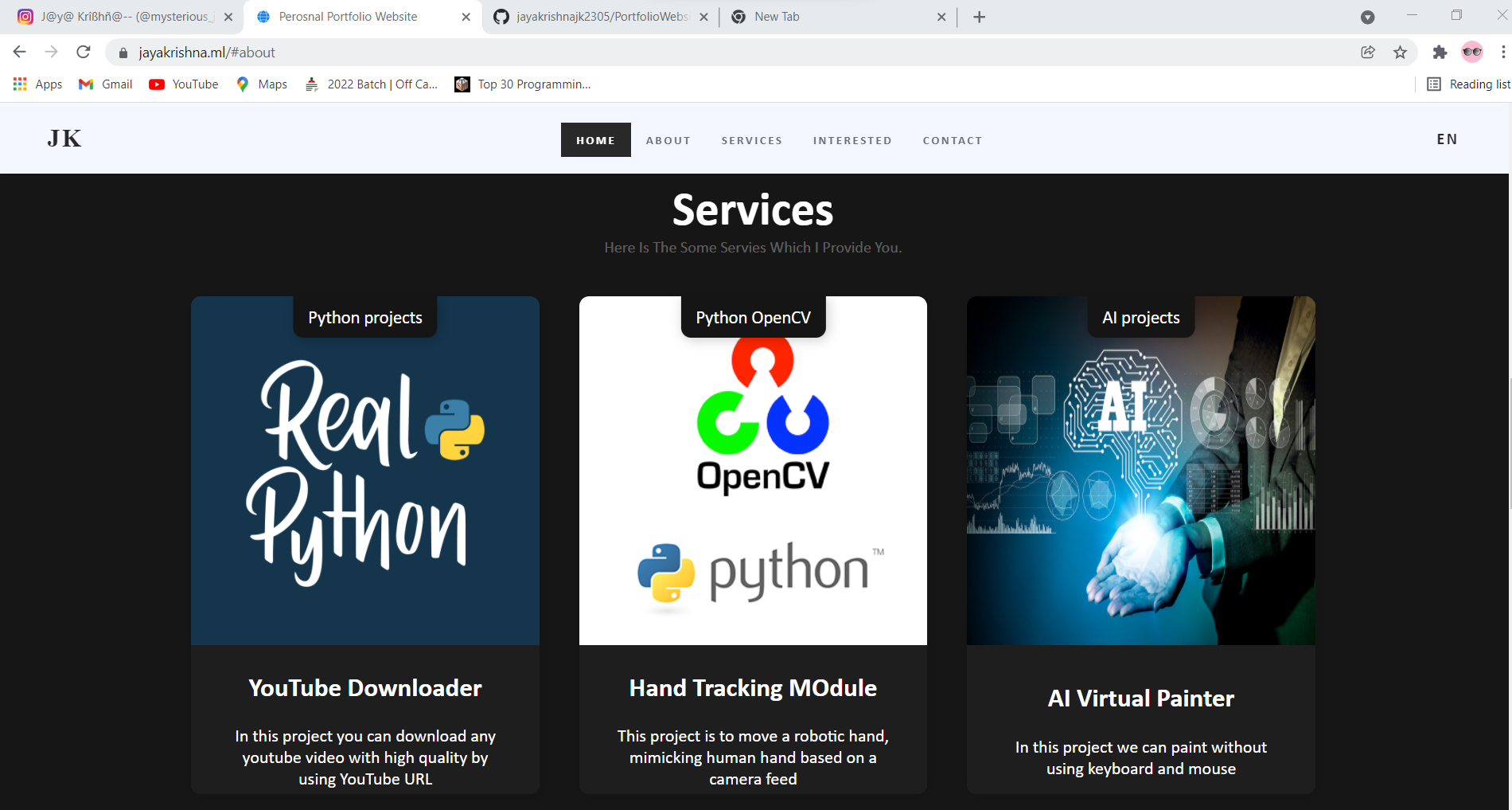 GitHub - jayakrishnajk2305/PortfolioWebsite: Its my website