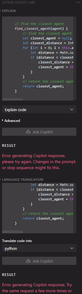 Always shows error on generating response · community · Discussion ...