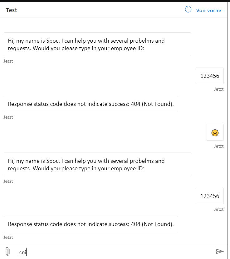 Testing in Webchat after deploy on Azure -Response status code does not ...