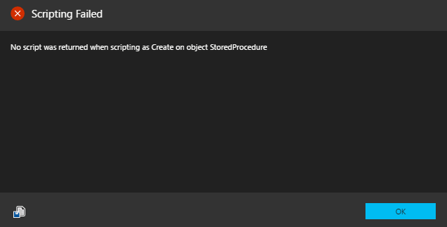 Create as Script generates "Scripting Failed" error · Issue #81 ...