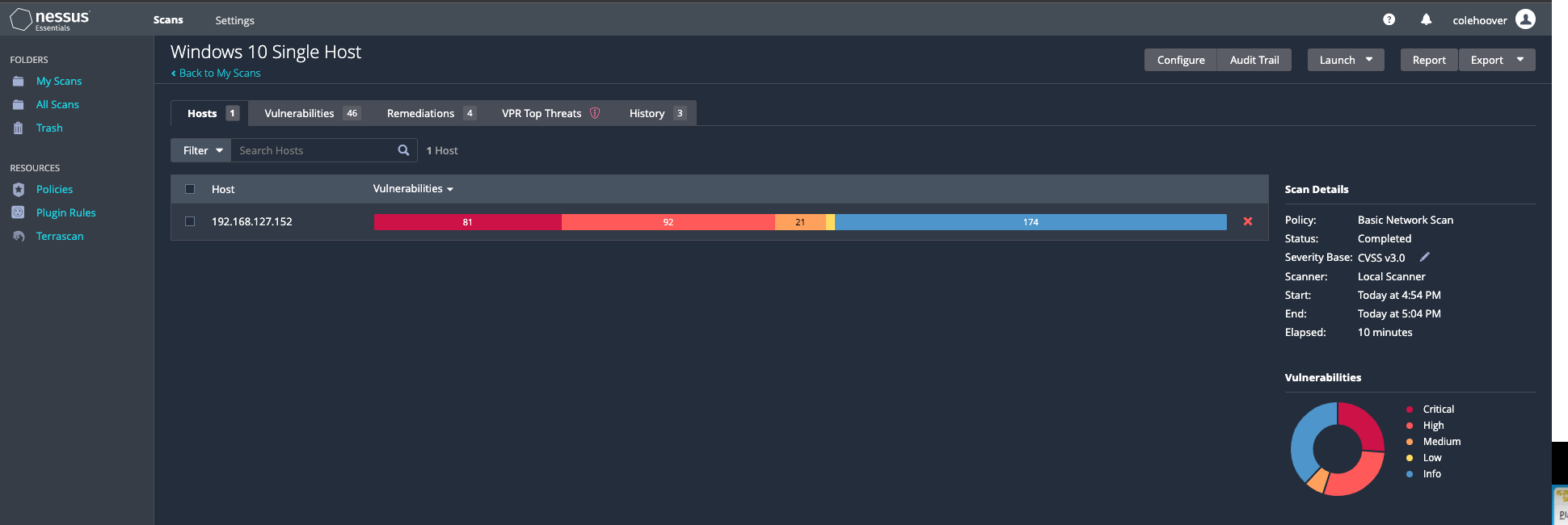 GitHub - colehoover/VulnerabilityManagementLab: Nessus Essentials ...