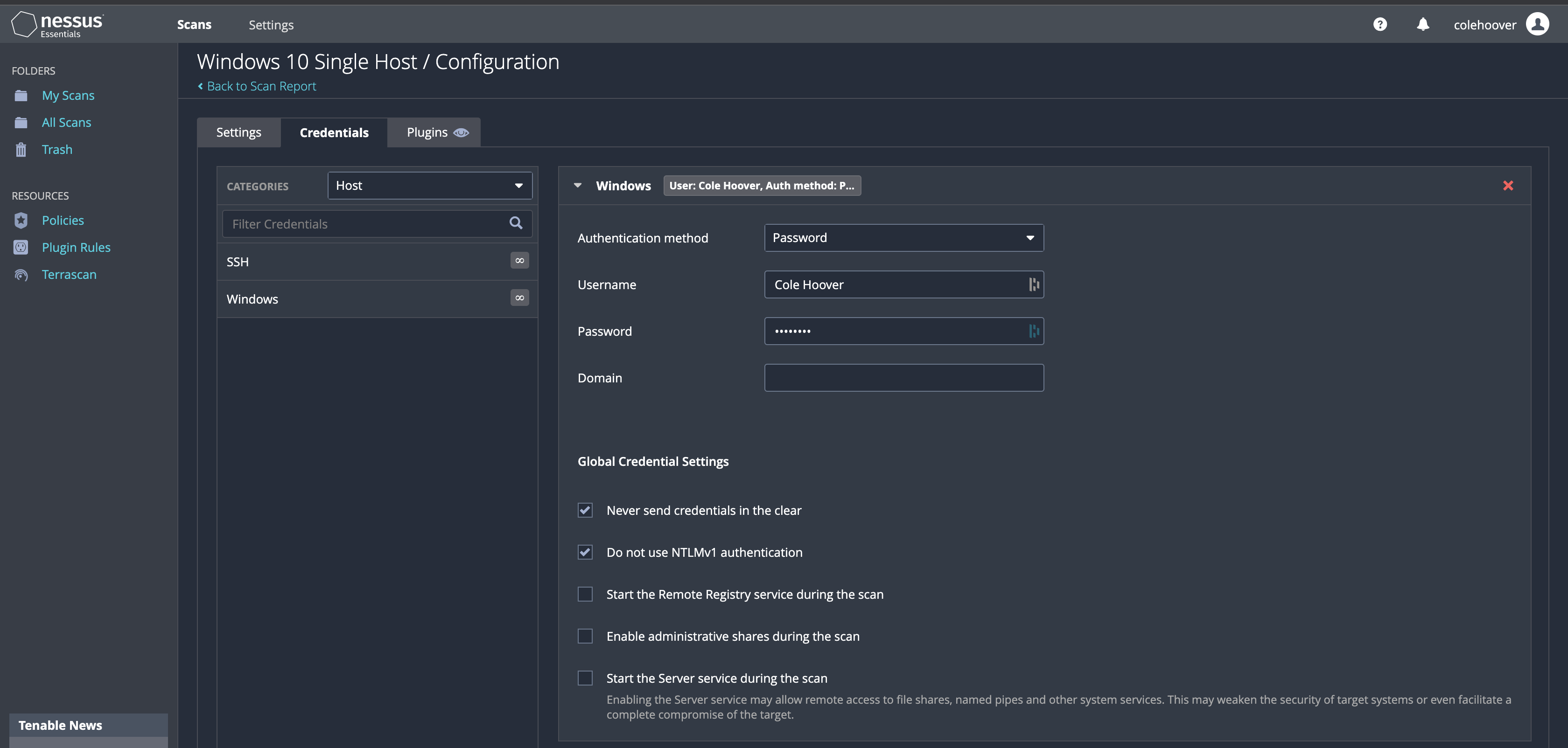 GitHub - colehoover/VulnerabilityManagementLab: Nessus Essentials ...