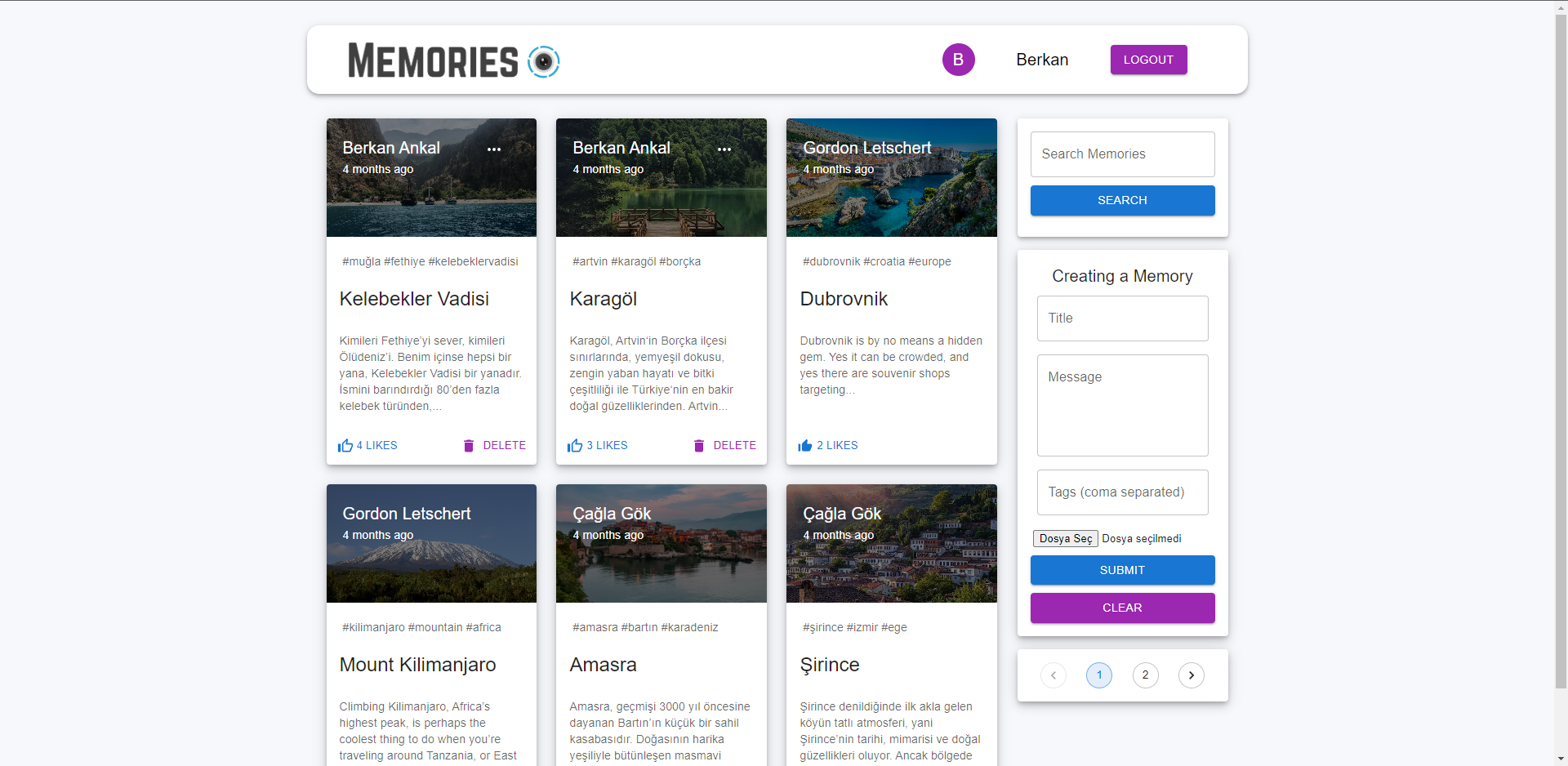 GitHub - berkanankal/memories-app: A mern stack project where you can ...