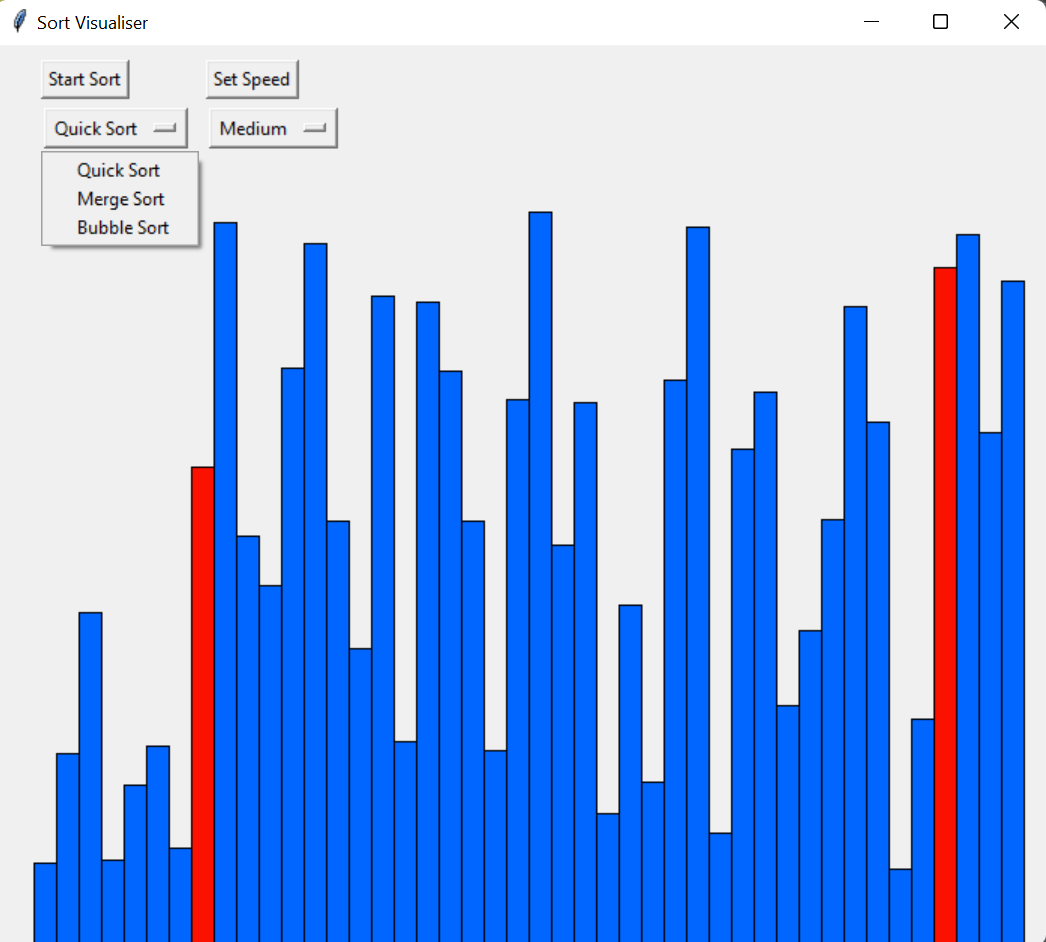 GitHub - MuresanRazv/SortVisualiser: A python program which makes a ...