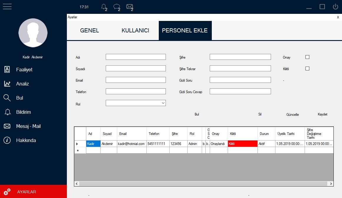 Github Kadirakdemir Faaliyetraporusistemi C Windows Form Application