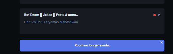 Invalid Room Invalid room still registers user · Issue #2070 · benawad/dogehouse ...