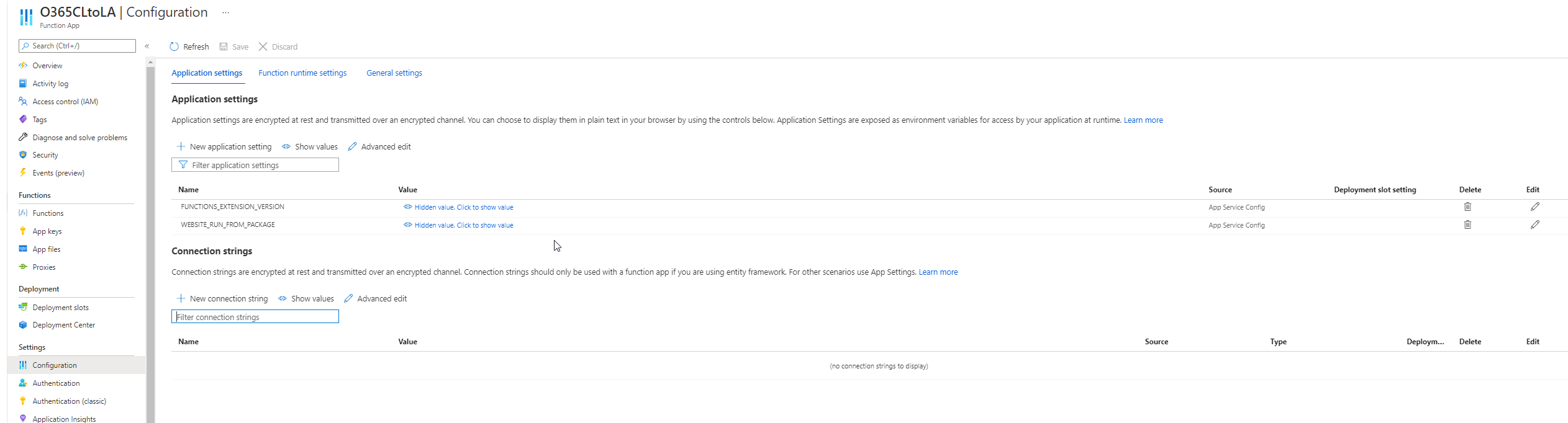 Unable to deploy Custom sentinel data connector for General and DLP