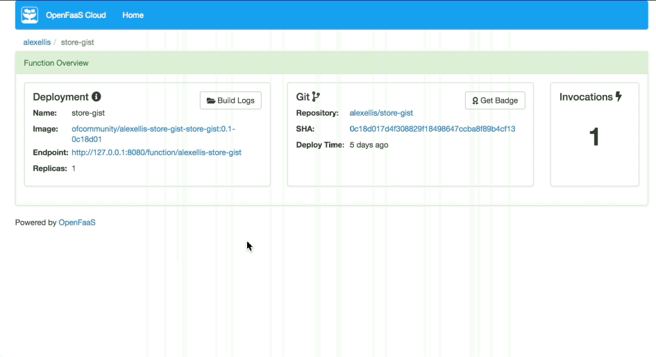 UI: Dashboard GitHub badges · Issue #172 · openfaas/openfaas-cloud · GitHub