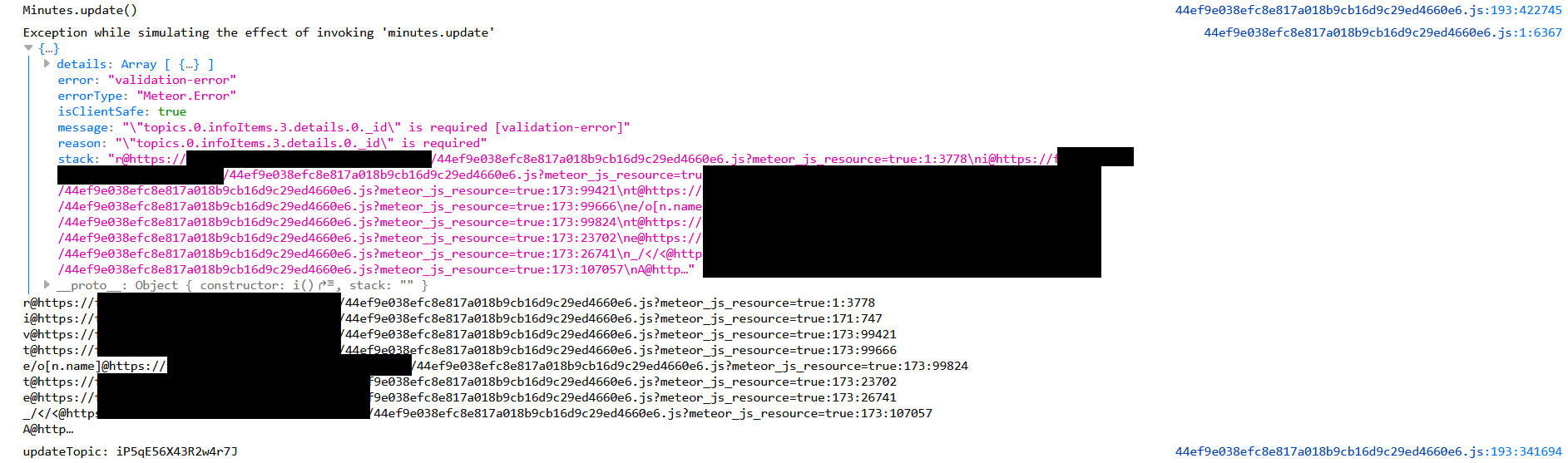Error "topics.0.infoItems.3.details.0._id" is required · Issue #499 ...