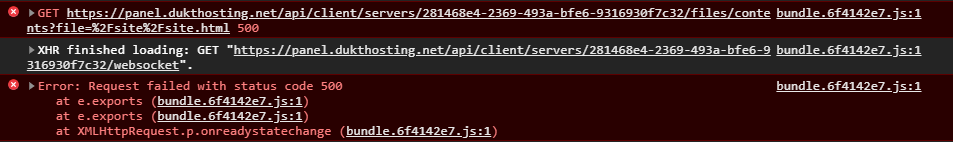 File not showing up in the panel. Throws error in console and in wings ...