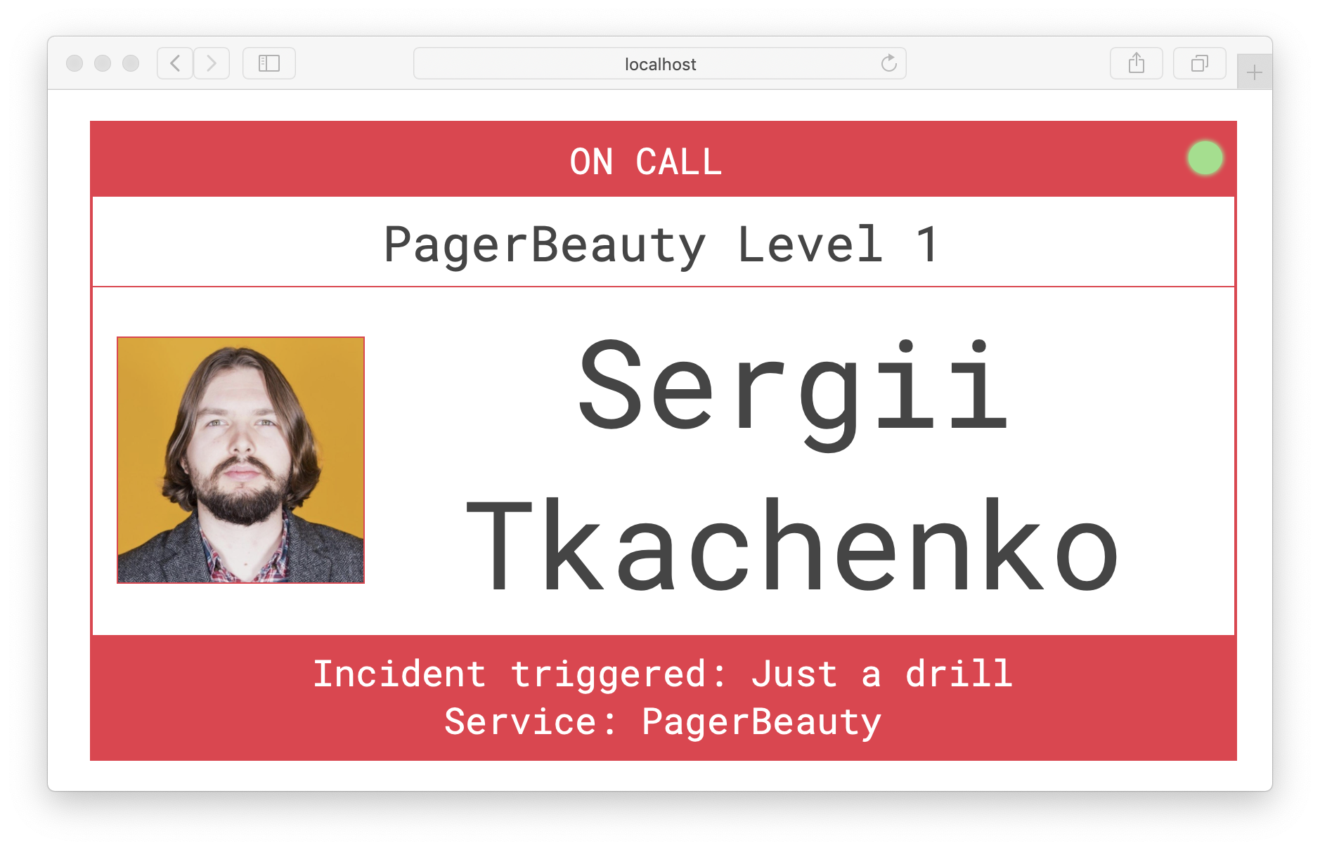 Active PagerDuty Incident