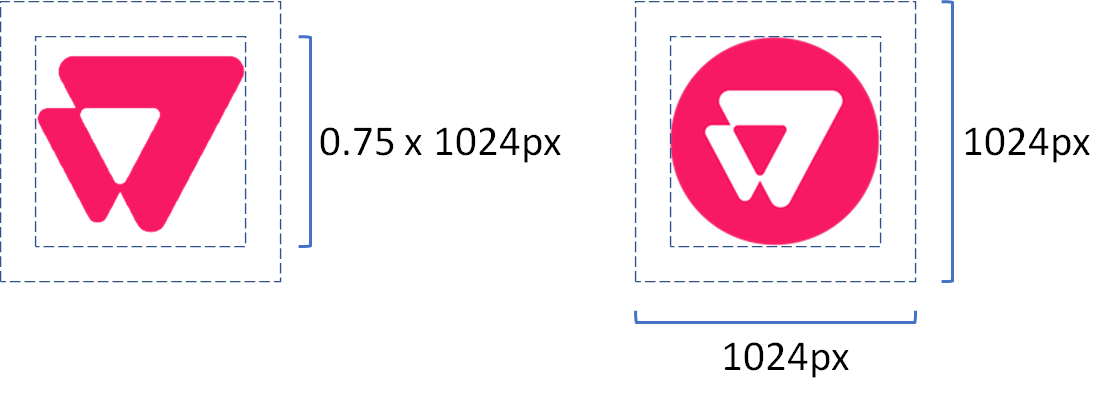 Icon with size description required for the App Store