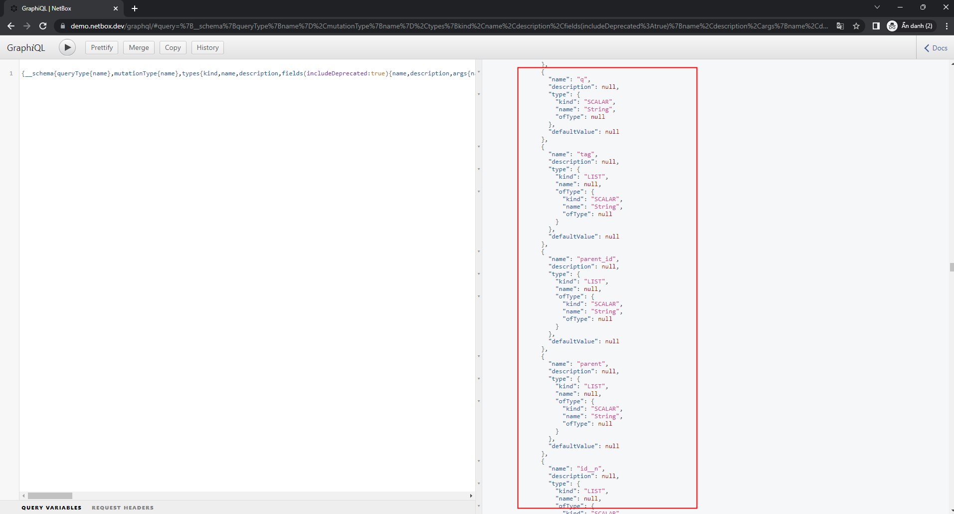 Unauthentication GraphQL Database Query Vulnerability In Create Unauthentication GraphQL Database Query Vulnerability In Create