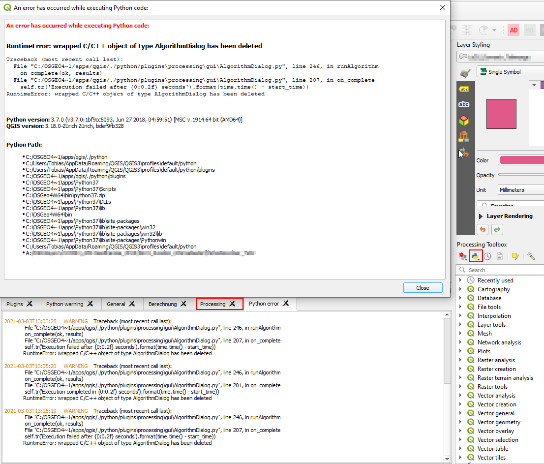 Improve Python stack trace dialog · Issue #42001 · qgis/QGIS · GitHub