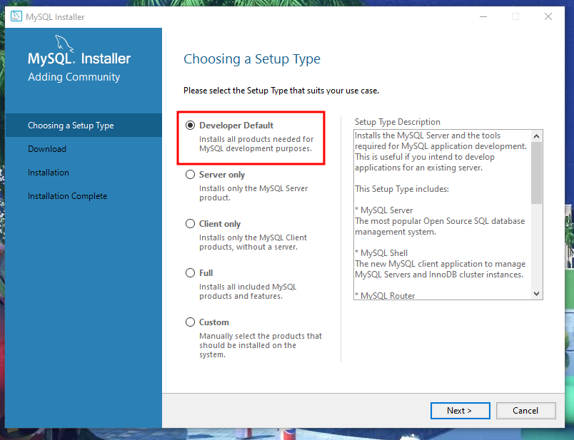 Installing MySQL Community Server 8.0.30 - ItsCurstin/ehms-api GitHub Wiki