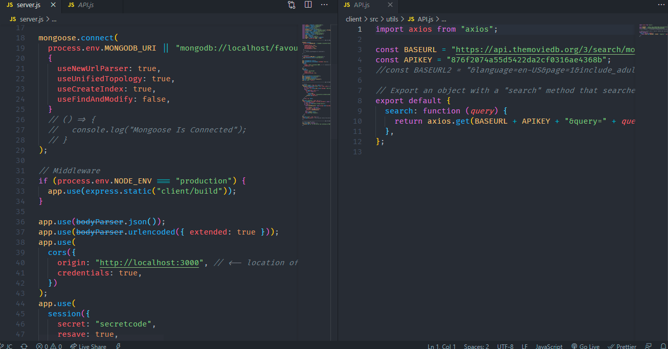 GitHub - sanjothebay/fav_movie_list_project