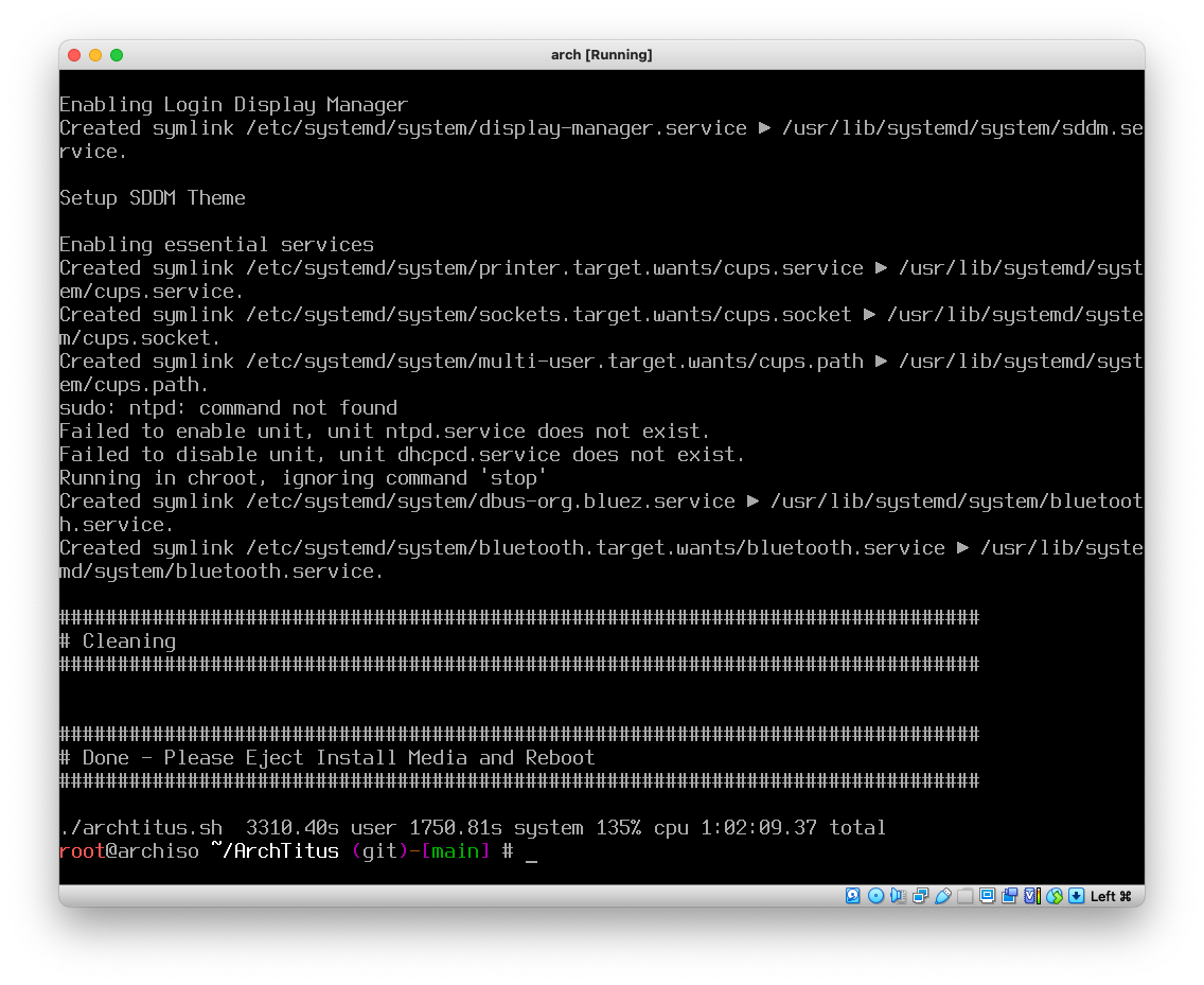 Black screen · Issue #34 · ChrisTitusTech/ArchTitus · GitHub