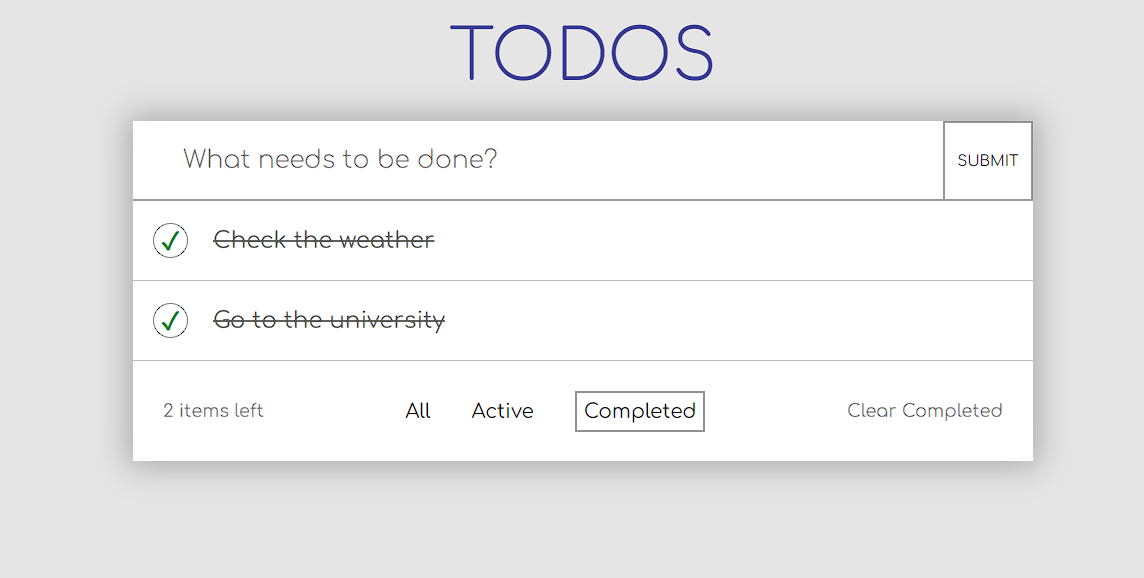 Todos Development GitHub - AlexShatokhin/todos: My first project in React