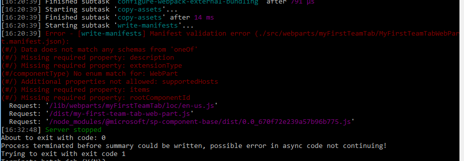 Can't use supportedHosts: TeamsTab in SPFX 1.8 · Issue #3644 ...