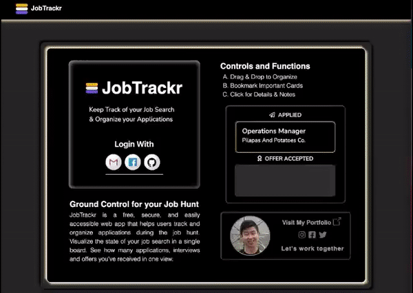 GitHub - samqchau/job-tracker: JobTrackr is a tool to help job hunters ...