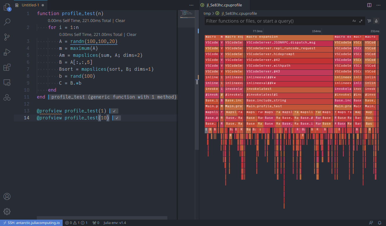 Overhead of VS Code server dominates profiles · Issue #1881 · julia ...
