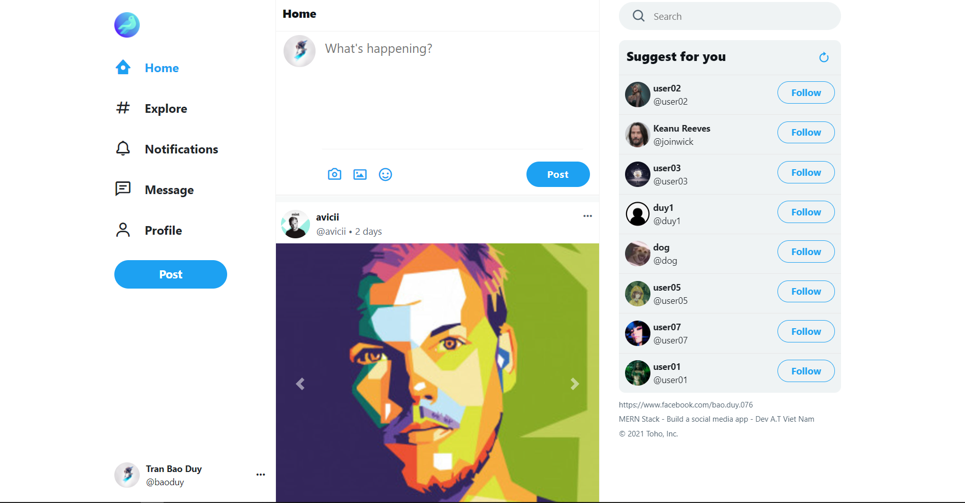 GitHub - duybao901/toho-social: This project is mini social