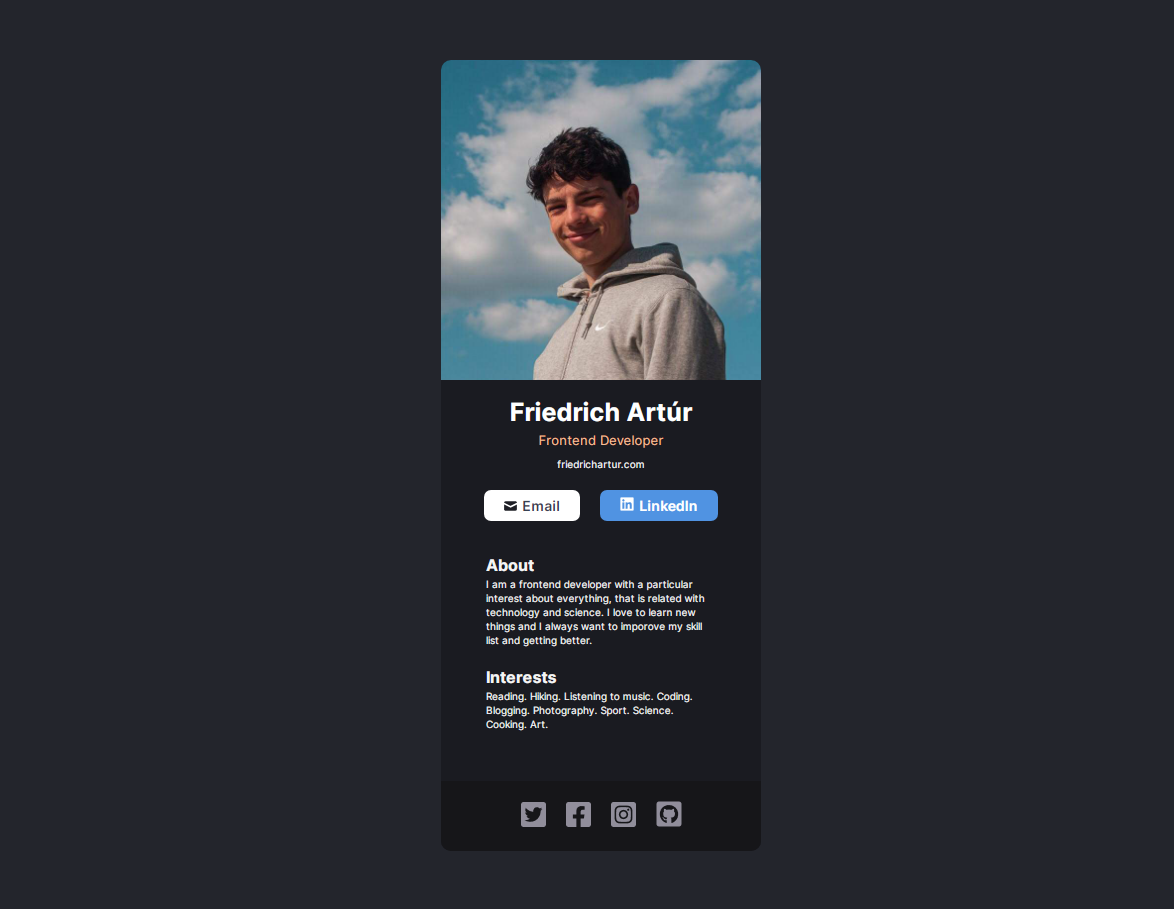 GitHub arturfriedrich/virtualbusinesscard