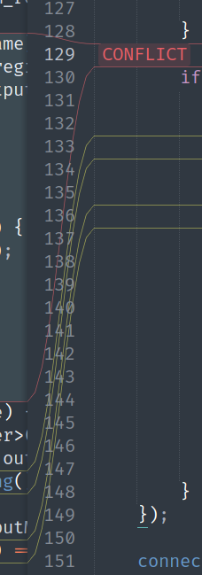Sublime Merge - conflict curves