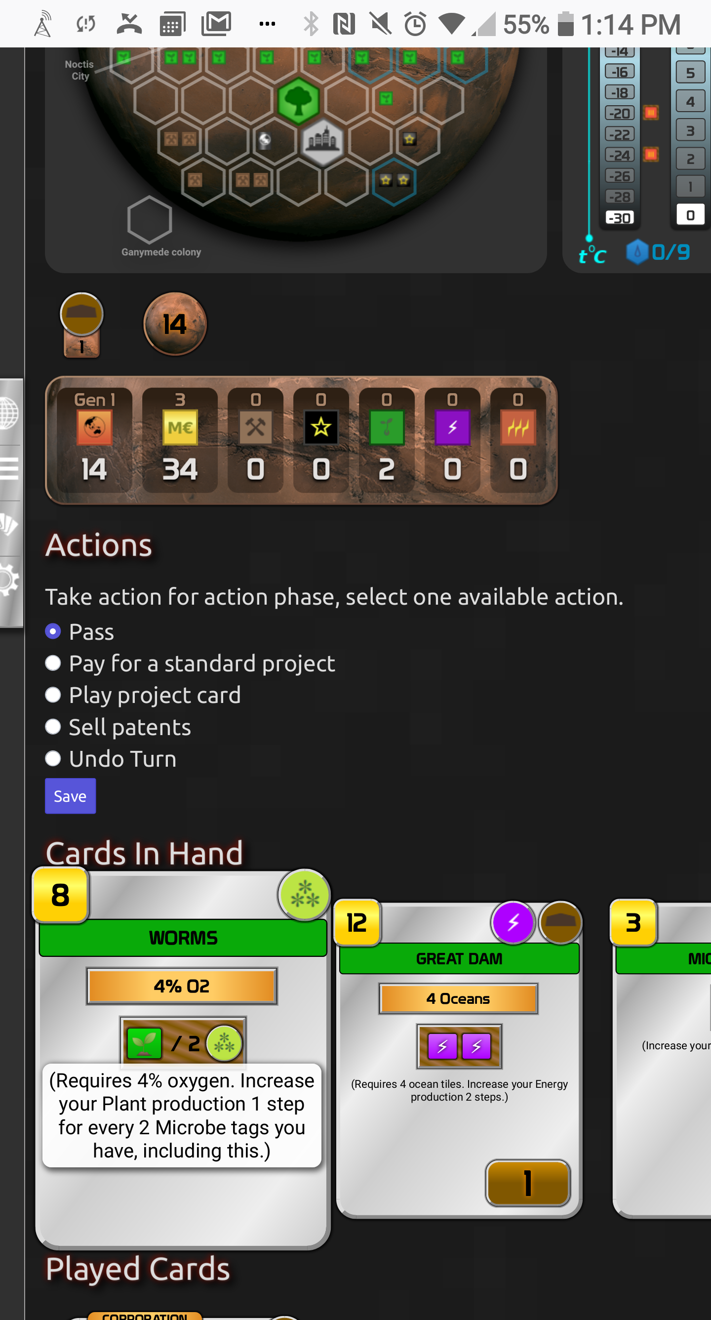 Magnify cards and/or descriptions on hover to make them easier to read