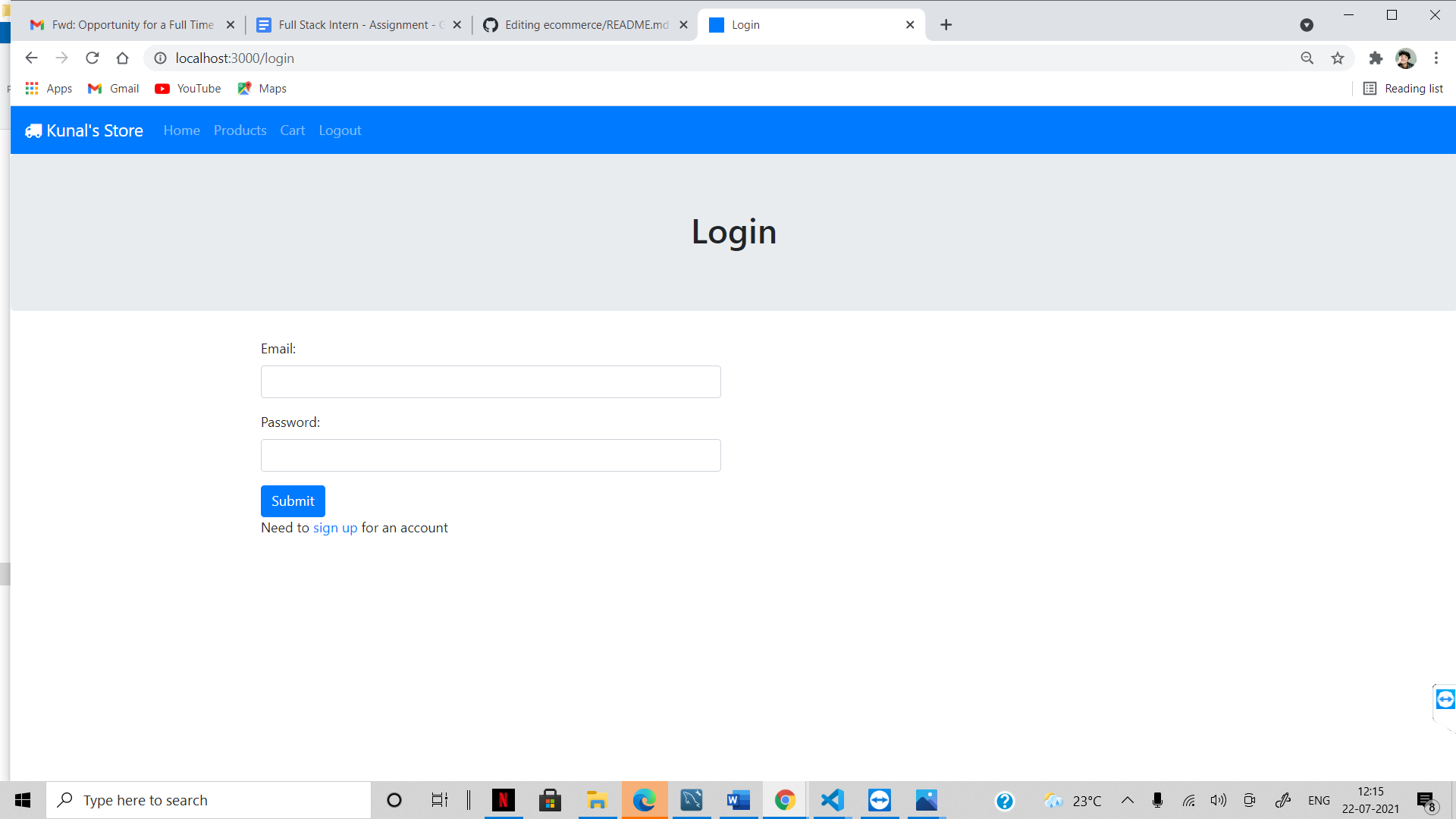 GitHub - kunalkh/ecommerce
