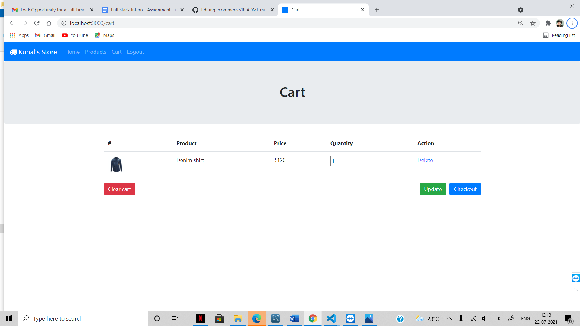 GitHub - kunalkh/ecommerce