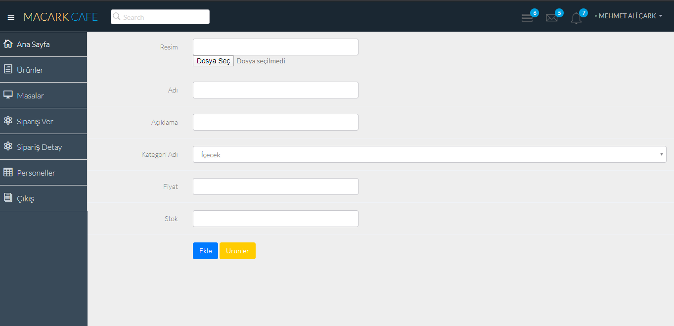 GitHub - Macark/CafeOtomasyonu: Asp.Net MVC ile Cafe Otomasyonu · GitHub