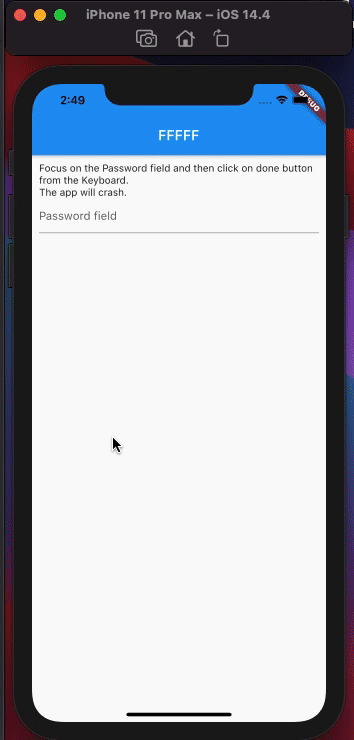 App crashes when TextField setObscure is true · Issue #79447 · flutter ...