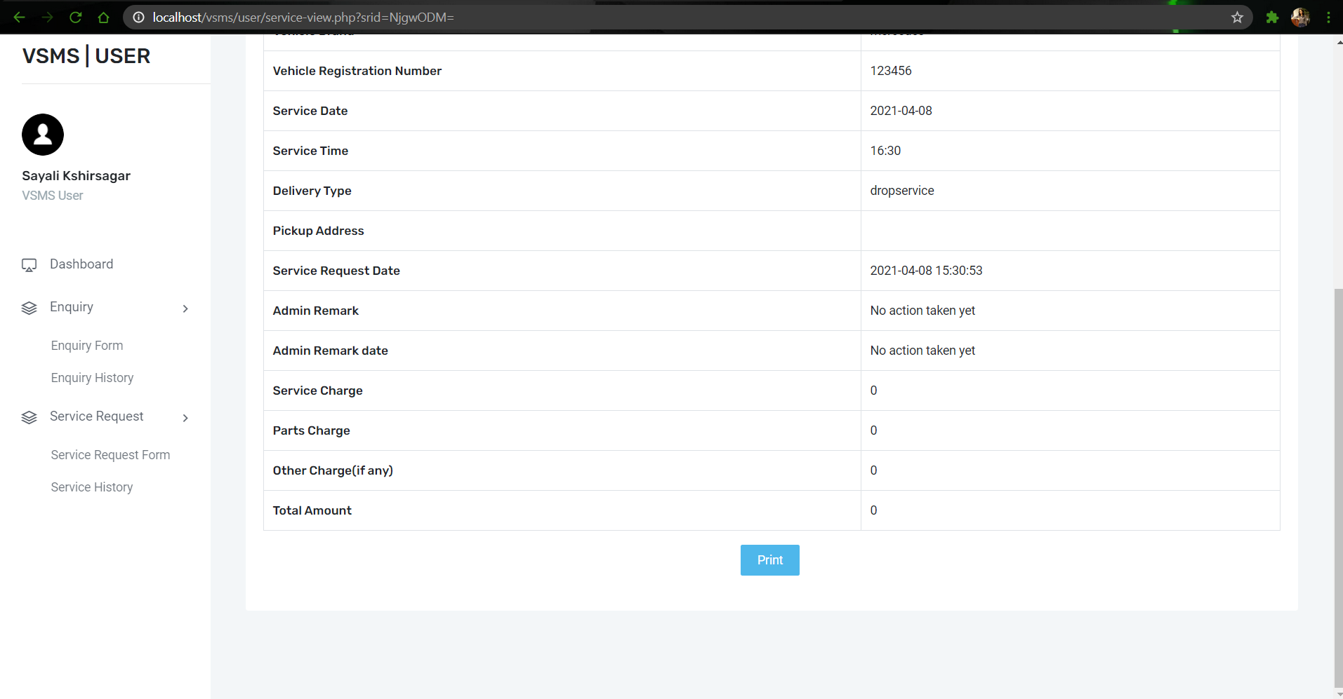 GitHub sayalikshirsagar/VehicleServiceManagemntSystemProject The