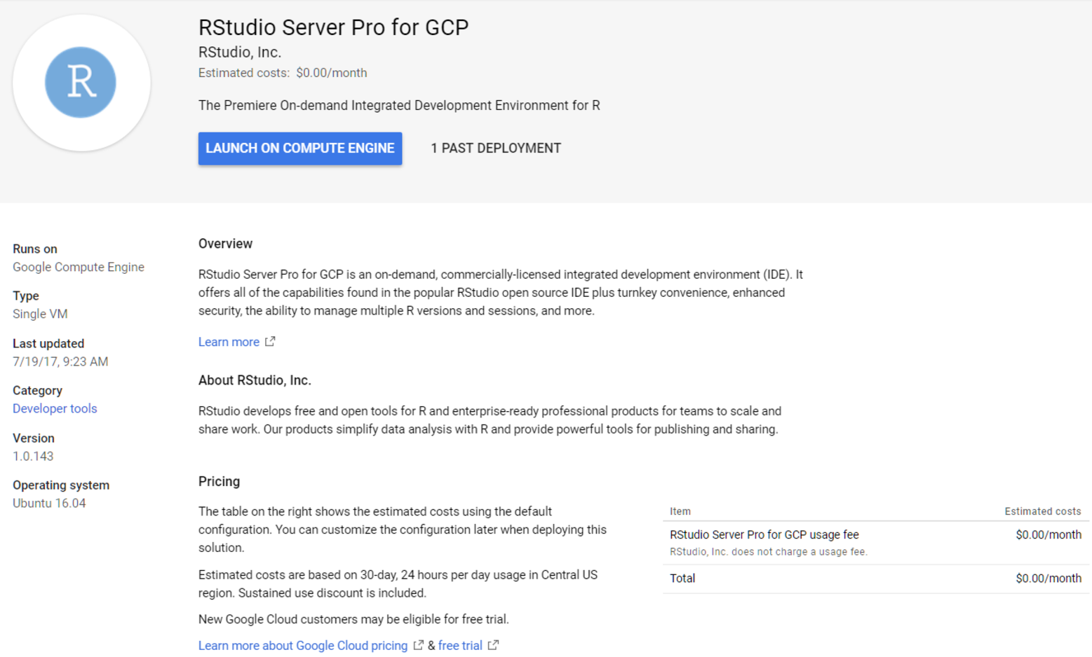 gcp rstudio