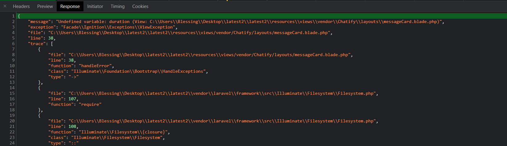Internal Server Error · Issue #120 · munafio/chatify · GitHub