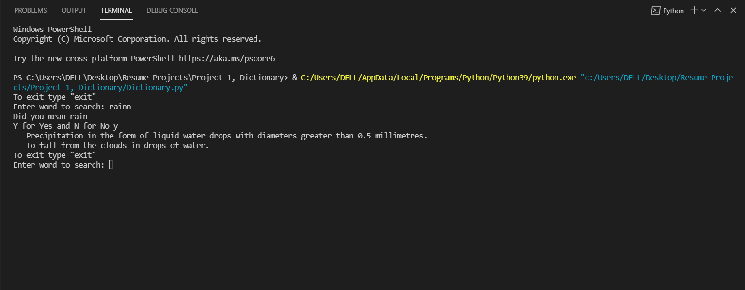 GitHub - nehajha87/Dictionary