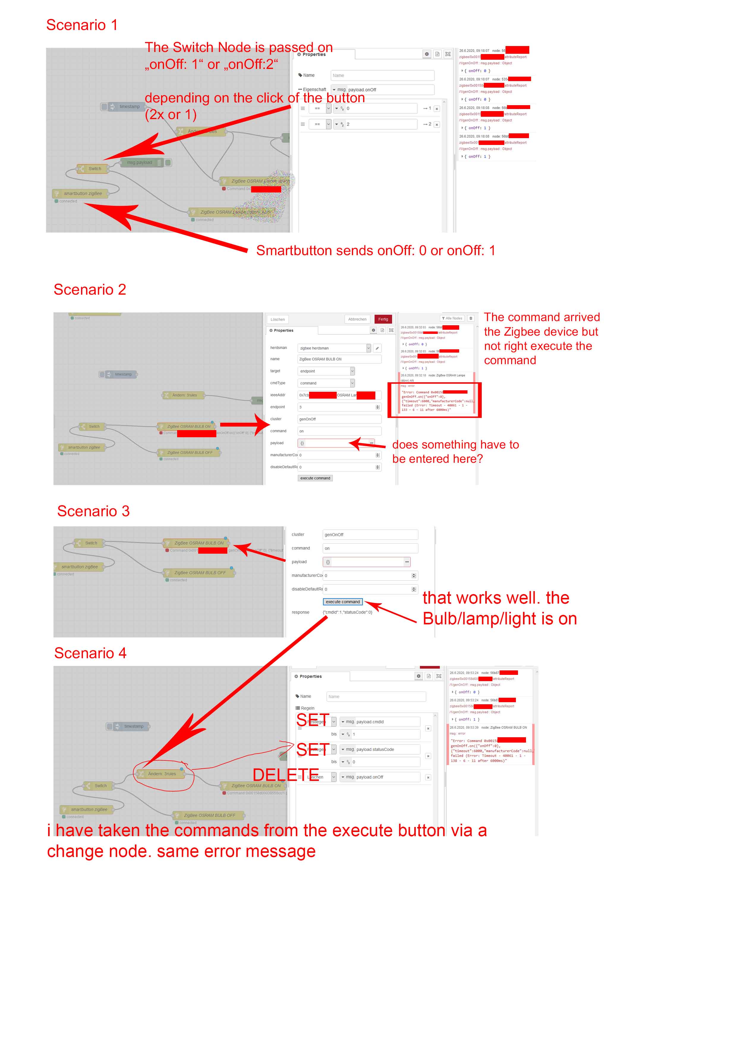 Node Red -> Simple basic question (Turn on/ off with switch node a ...