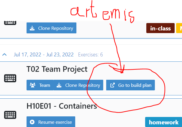 Go to build plan takes you to Artemis and not Build Plan · Issue #5431 ...