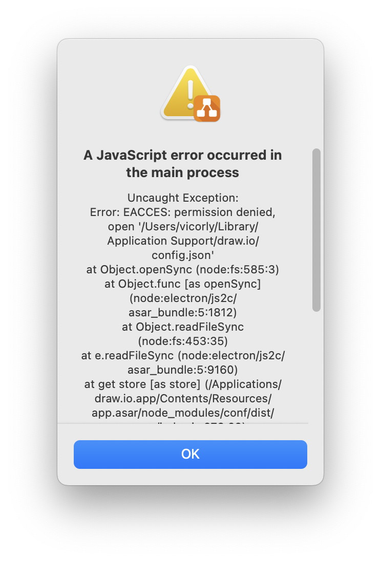 MacOS 19.0.3 Universal not working · Issue #2875 · jgraph/drawio · GitHub