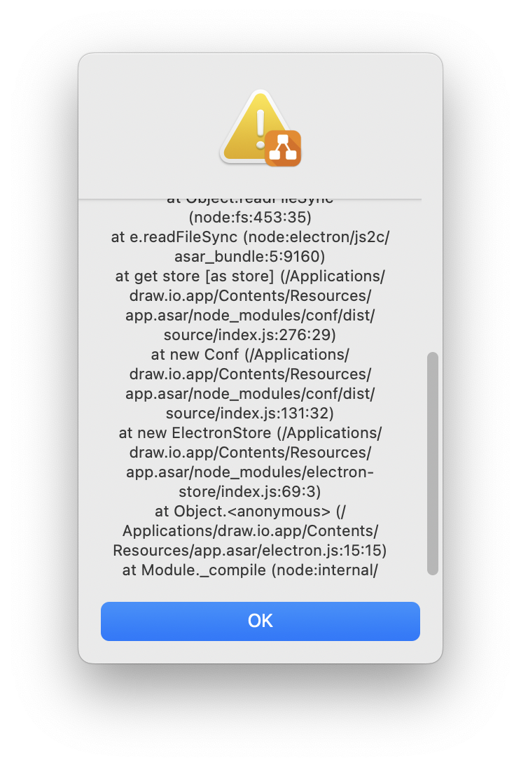 MacOS 19.0.3 Universal not working · Issue #2875 · jgraph/drawio · GitHub