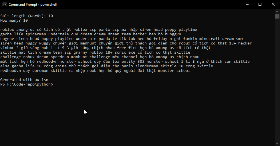 GitHub - Ditmenavi/AutismGenerator: Simple python script to mass create ...