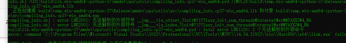 Error Command C Program Files Microsoft Visual Studio 2022 