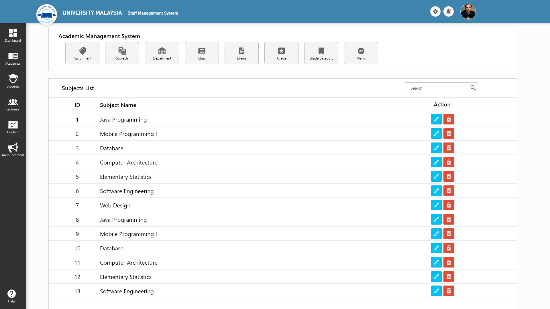GitHub - idriszamberi/eduhub: Interface mocked up designed using Adobe ...