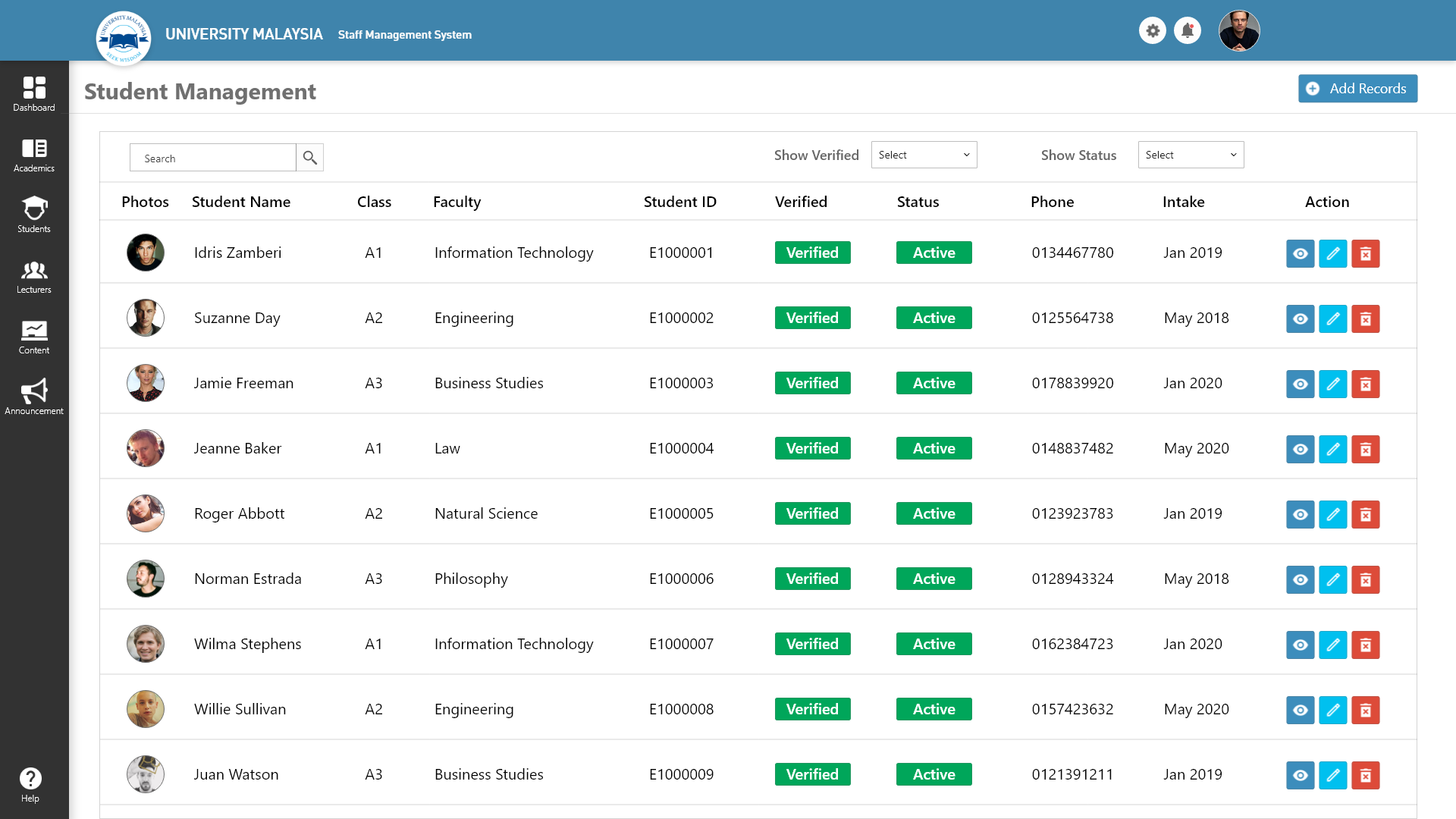 GitHub - idriszamberi/eduhub: Interface mocked up designed using Adobe ...