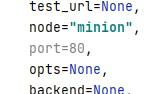 IDE screenshot showing unused param