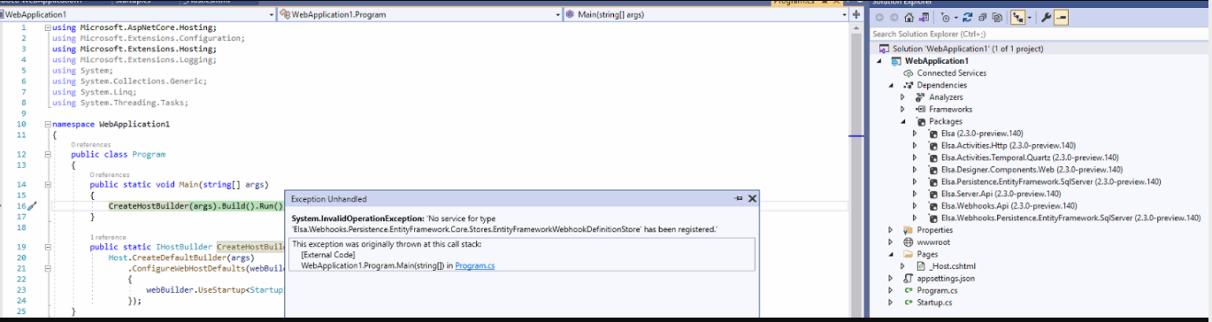 Failed to create a Webhook Definition from the Elsa Dashboard · elsa ...