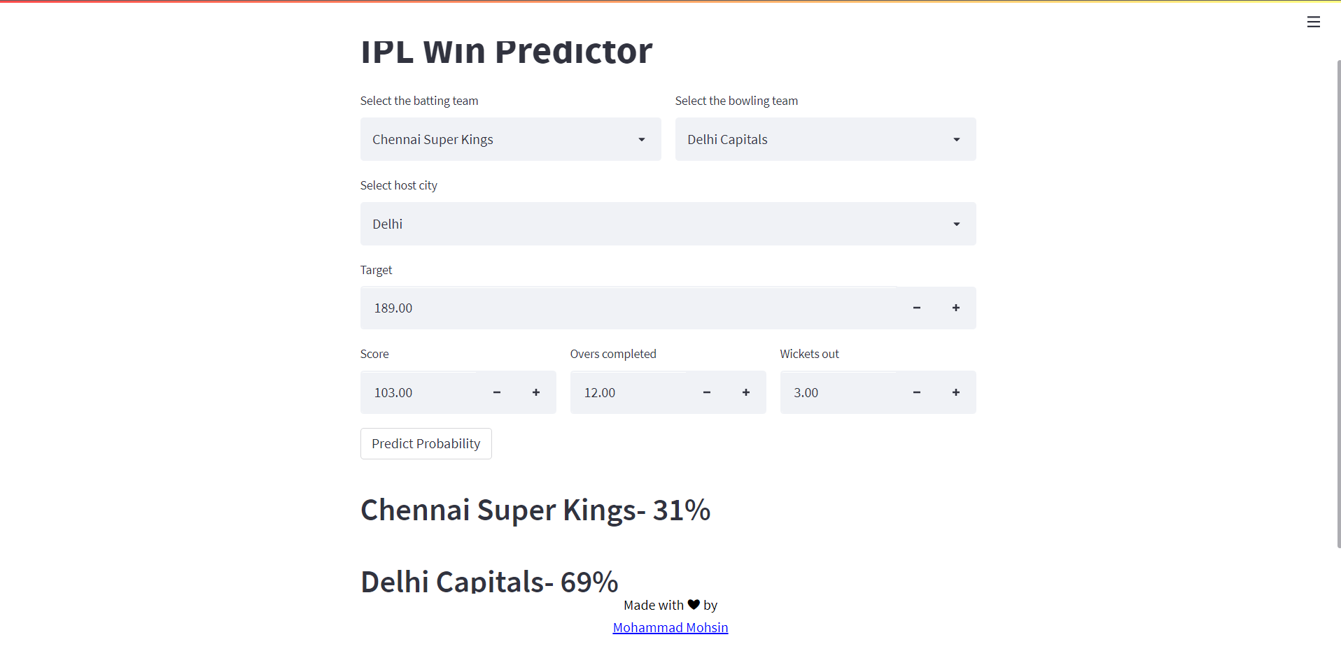 GitHub - aimldlds/Ipl-win-Probability-Predictor