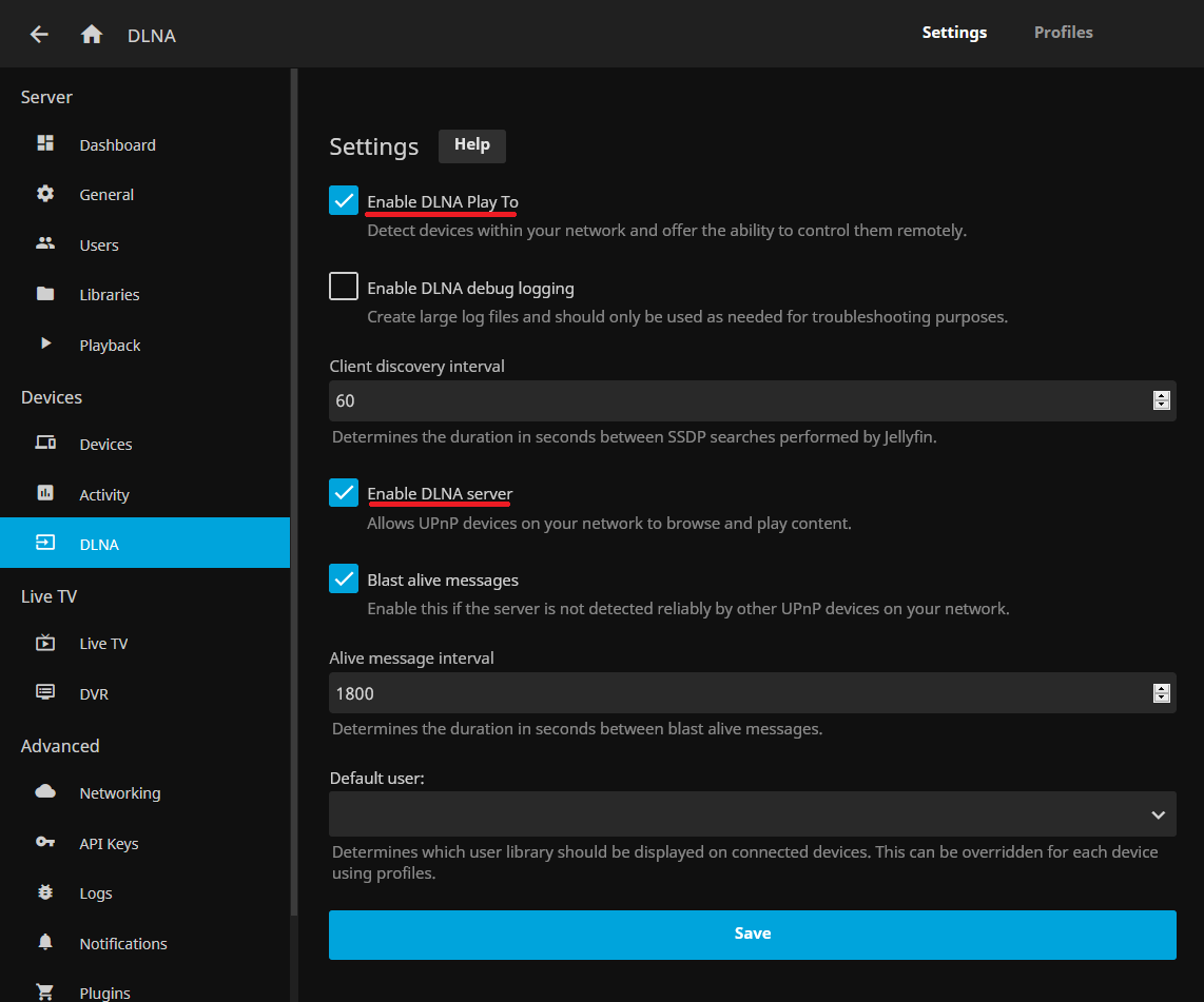 DLNA/UPnP cannot be disabled (leaking information/log spam) · Issue